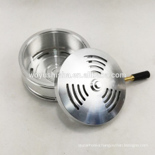 Shisha charcoal holder aluminum coal holder hookah bowl nice  good price charcoal top hookah charcoal holder frosted